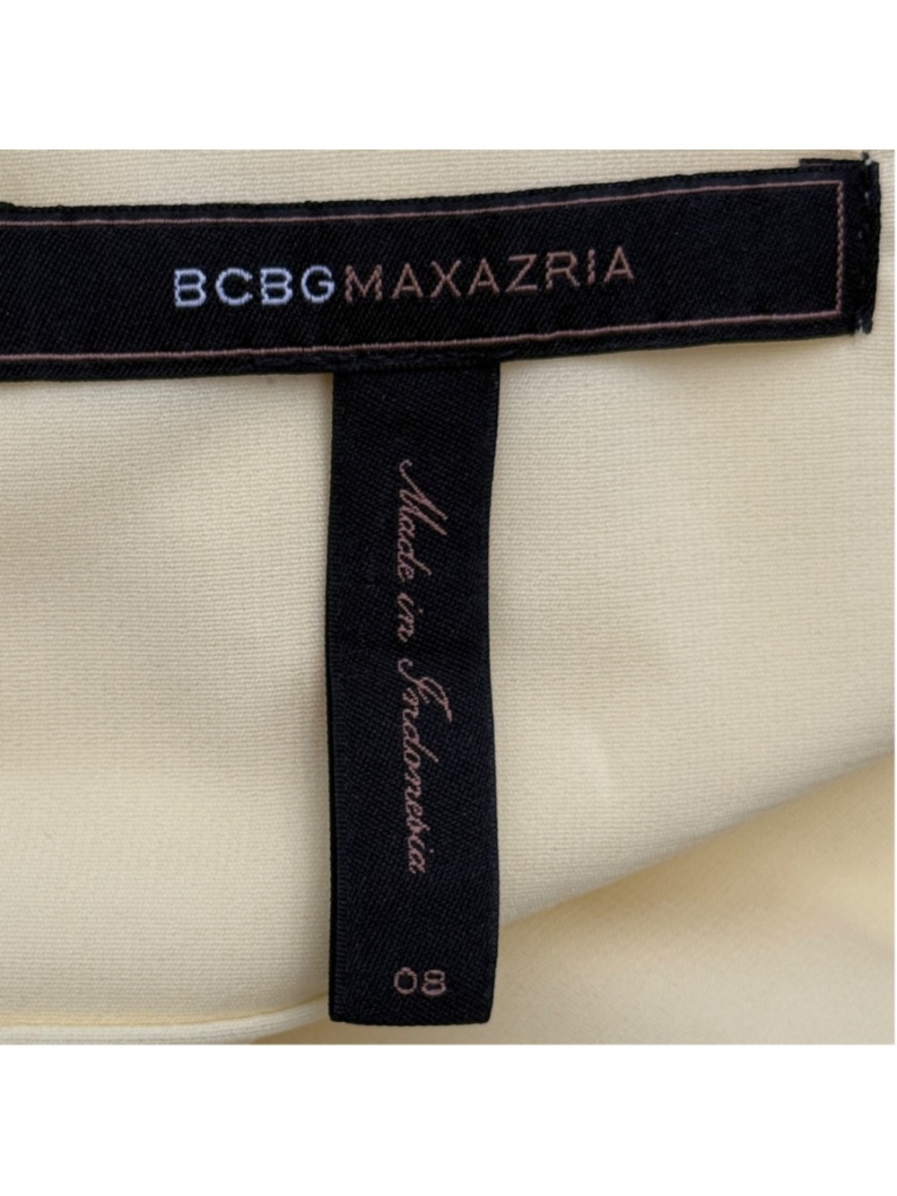 BCBGMAXAZRIA Max Azria Yellow Ruffle Halter Mini Dress Open Back Tie Waist Size - Picture 4 of 4